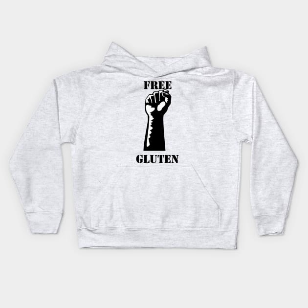 Free Gluten! Kids Hoodie by JoeMcB